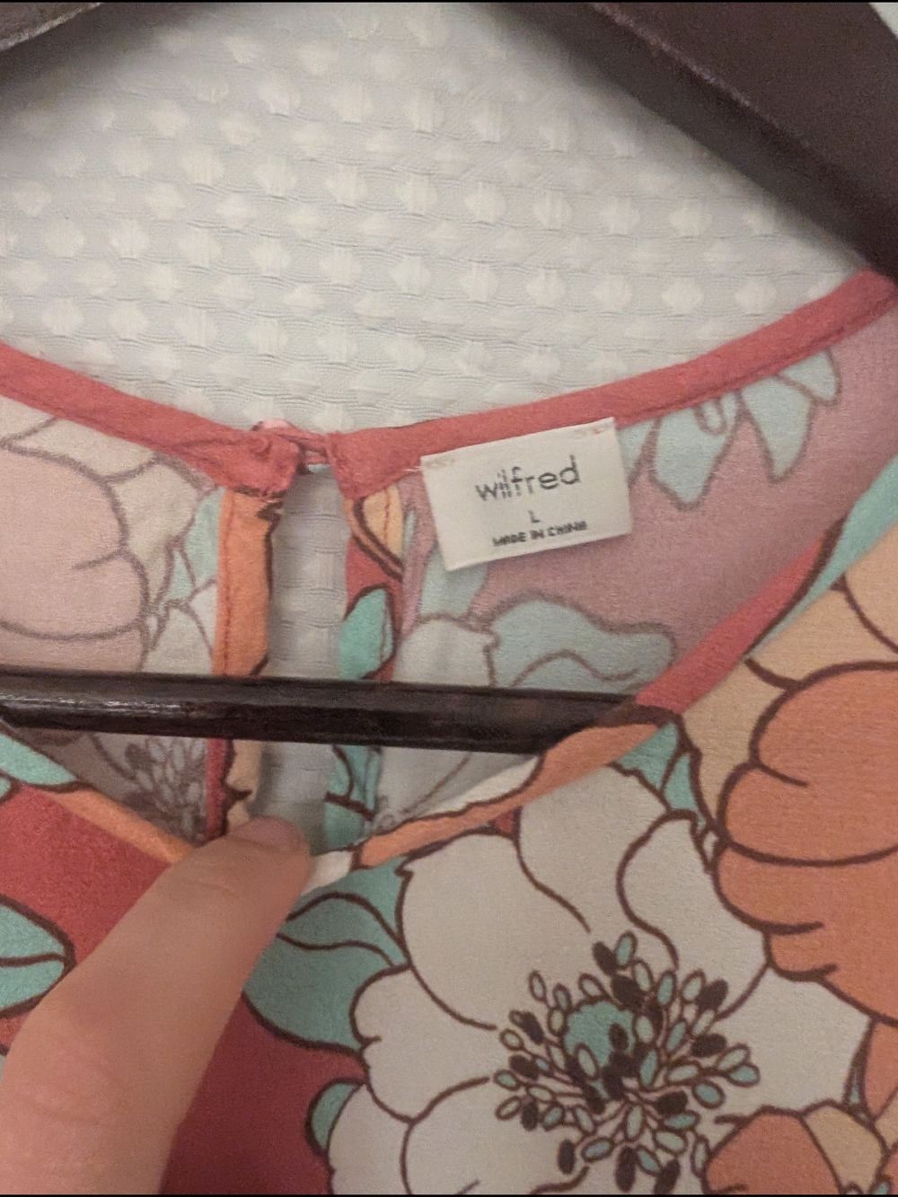 Wilfred Lambrusco Dress Coral Pink And Florals - Picture 3 of 4